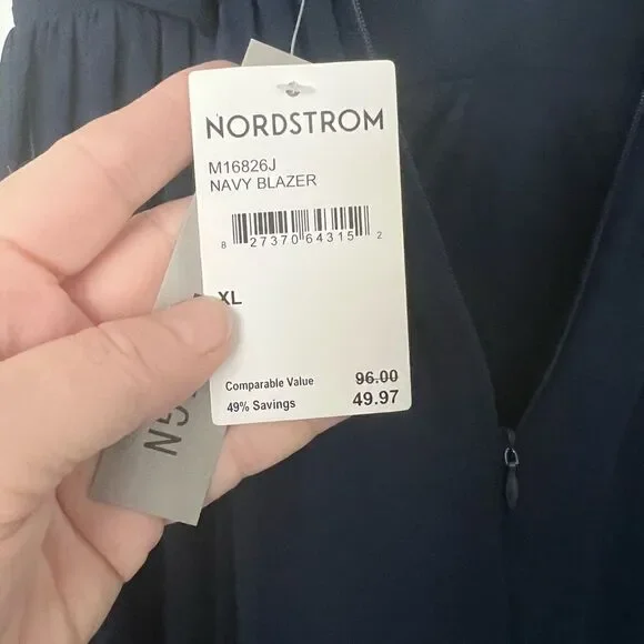 Love by Design NWT Athen deep plunge v neck Nordstrom Navy flowy evening gown XL - Picture 11 of 16